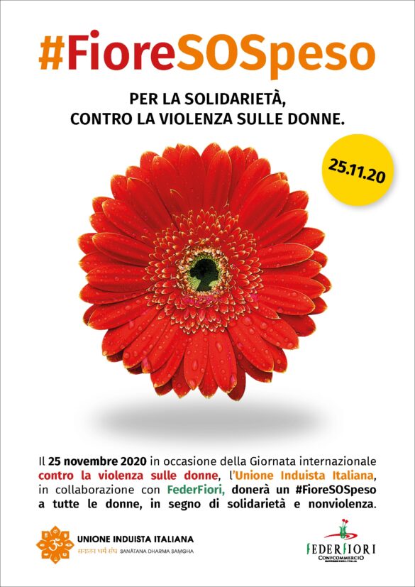 Violenza donne: un “fiore sospeso” il 25 novembre per dire no