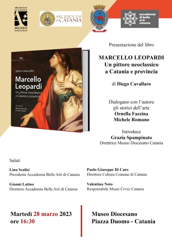 LIBRI: si presenta a Catania il volume di Diego Cavallaro sul pittore neoclassico Marcello Leopardi